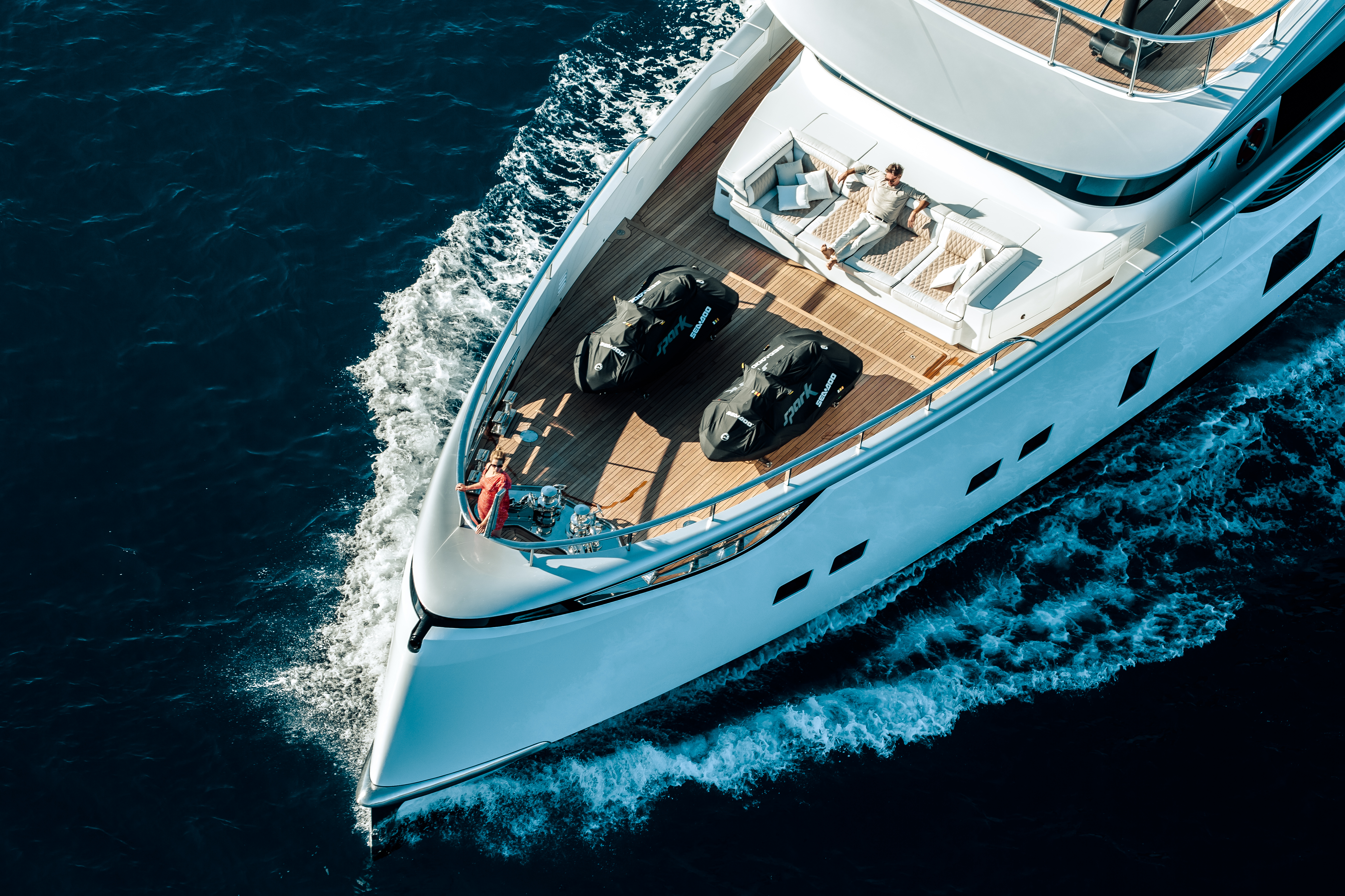 Yacht Aerial View
